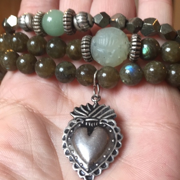 Semi Precious Bracelet Stack - Picture 2 of 2